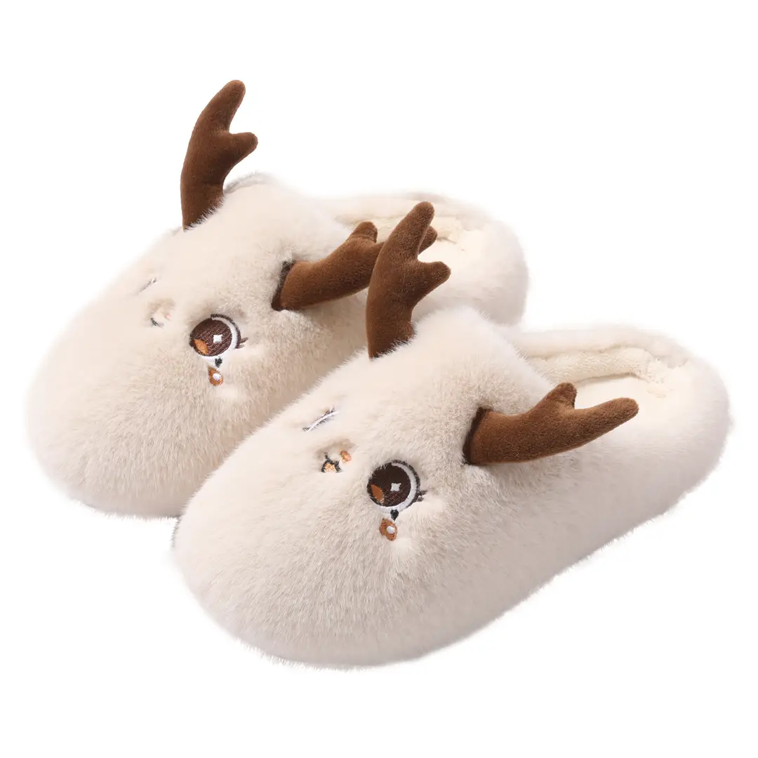 Cotton Slippers for Couples with a Sense of Stepping on Shit 2025 Autumn and Winter New Style Indoor Home Thickeneded Warm Thick-Soled Plush Cotton Slippers for Women - Image 7