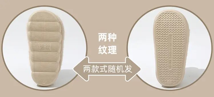 Cotton Slippers for Women Winter 2025 New Home Indoor Thick-Soled Fleece-Lined Warm Furry Slippers for Men Autumn and Winter — feature 1