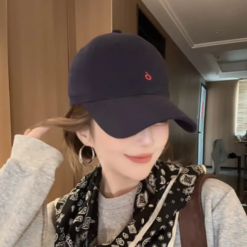Women Baseball Cap Black Korean Style Sun Hat