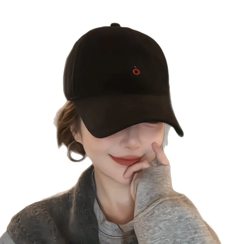 Women Baseball Cap Black Korean Style Sun Hat