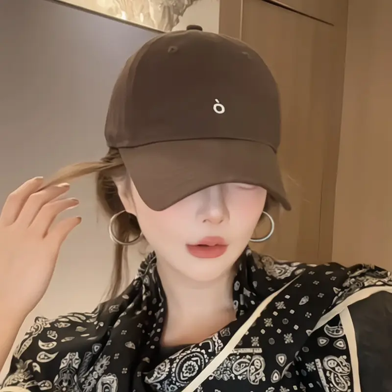 Women Baseball Cap Black Korean Style Sun Hat