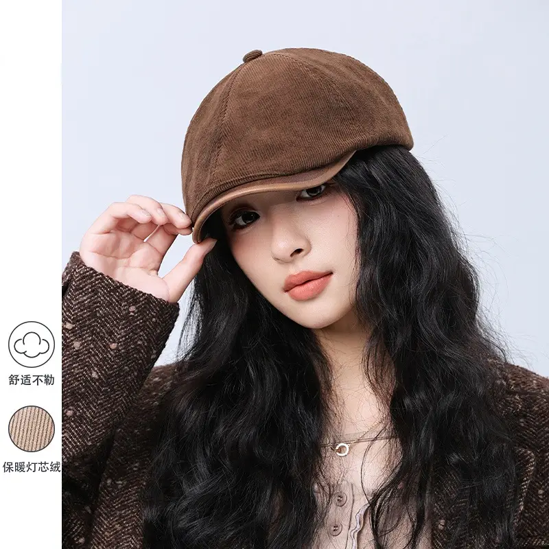 Women Japanese Retro Forward Cap All Season Painter's Cap - Image 3
