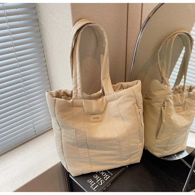 Cross-Border Korean Large Capacity Tote Bag Olive Green — feature 16