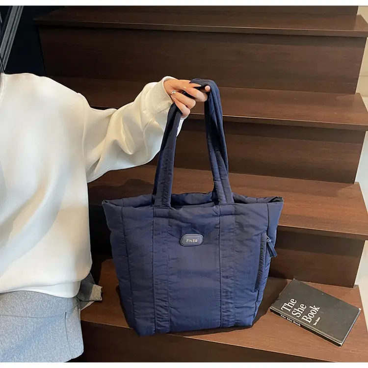 Cross-Border Korean Large Capacity Tote Bag Olive Green — feature 20