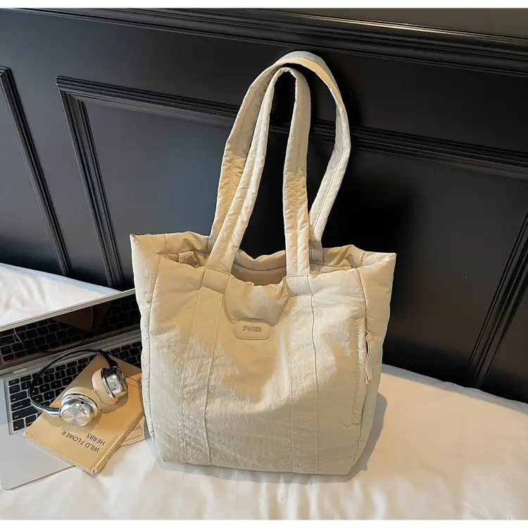 Cross-Border Korean Large Capacity Tote Bag Olive Green — feature 22