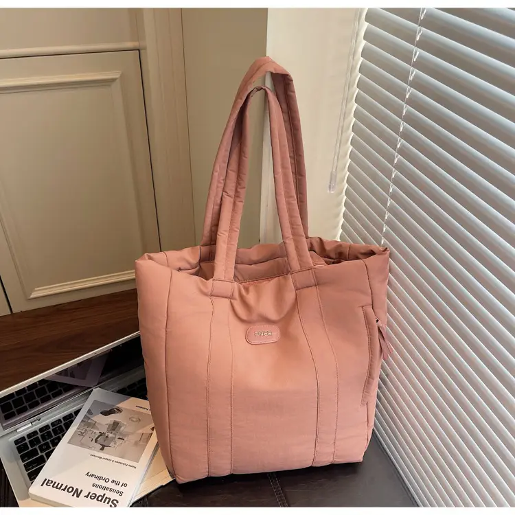 Cross-Border Korean Large Capacity Tote Bag Olive Green — feature 26