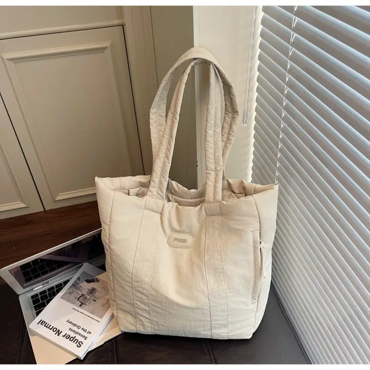 Cross-Border Korean Large Capacity Tote Bag Olive Green — feature 27