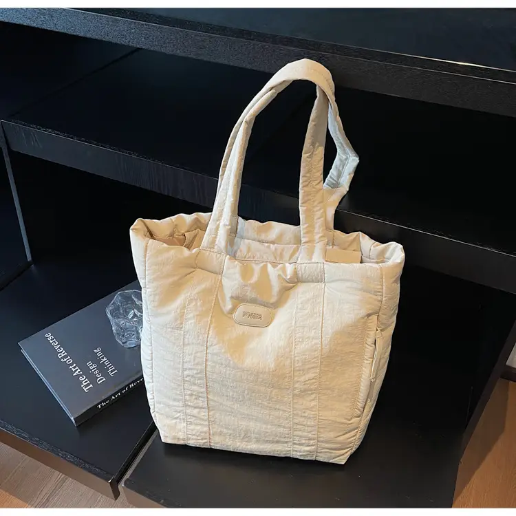 Cross-Border Korean Large Capacity Tote Bag Olive Green — feature 28