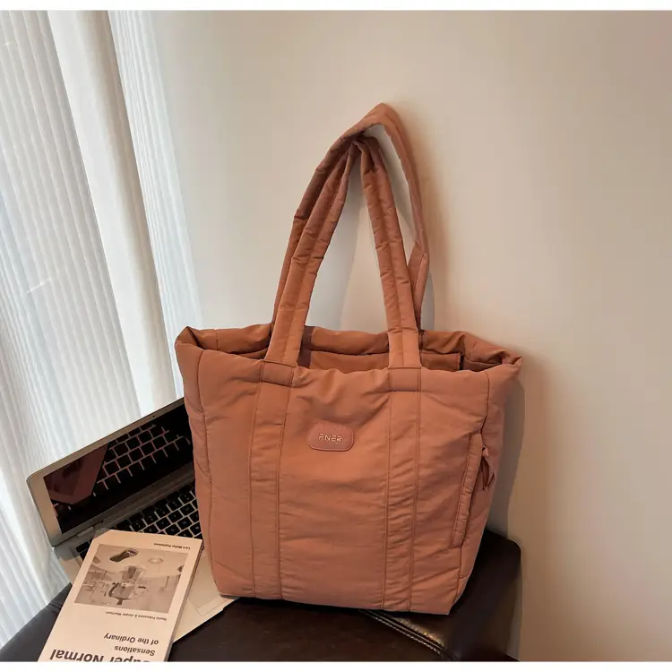 Cross-Border Korean Large Capacity Tote Bag Olive Green — feature 29