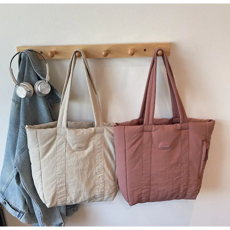 Cross-Border Korean Large Capacity Tote Bag Olive Green — feature 35