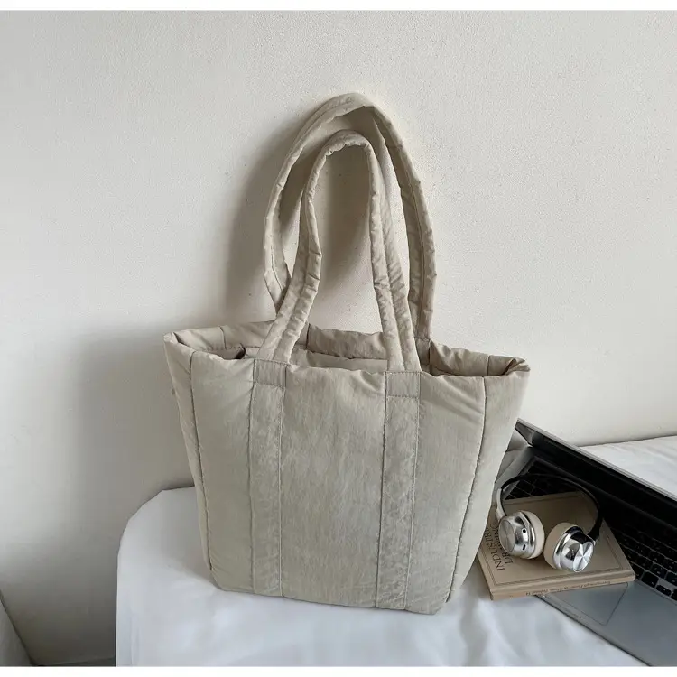 Cross-Border Korean Large Capacity Tote Bag Olive Green — feature 41