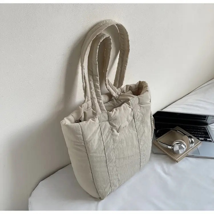 Cross-Border Korean Large Capacity Tote Bag Olive Green — feature 43