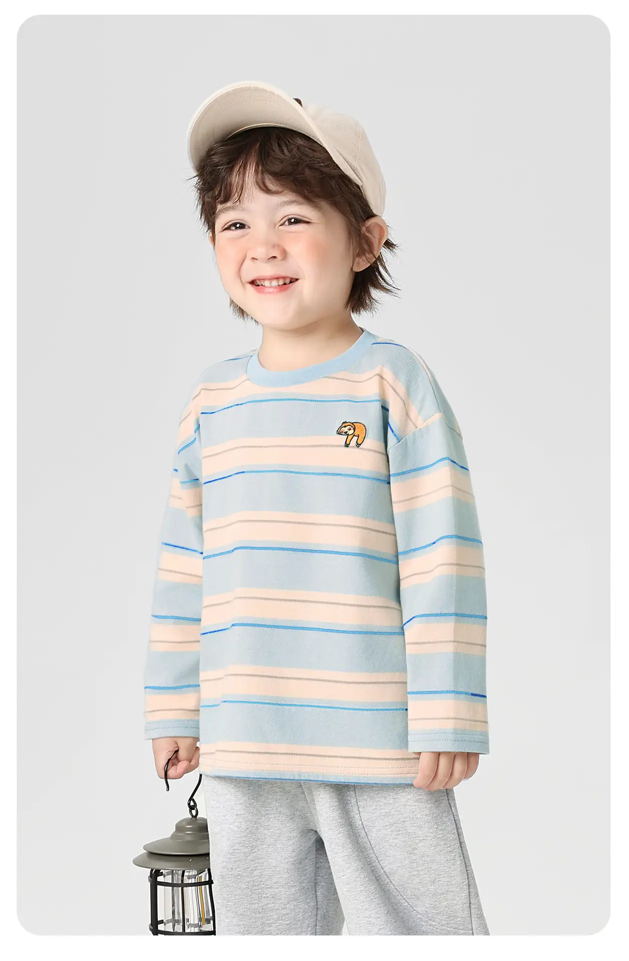Boys Striped Long Sleeve T-Shirt Spring Autumn 2026 — feature 14