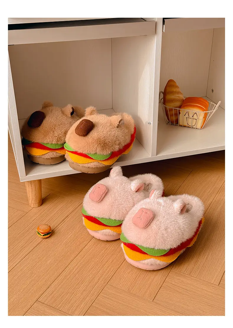 Nanbowan Cotton Slippers for Women in Autumn and Winter Indoor Home Cute Cartoon Thick-Soled Warm Non-Slip Popular Furry Cotton Shoes — feature 10