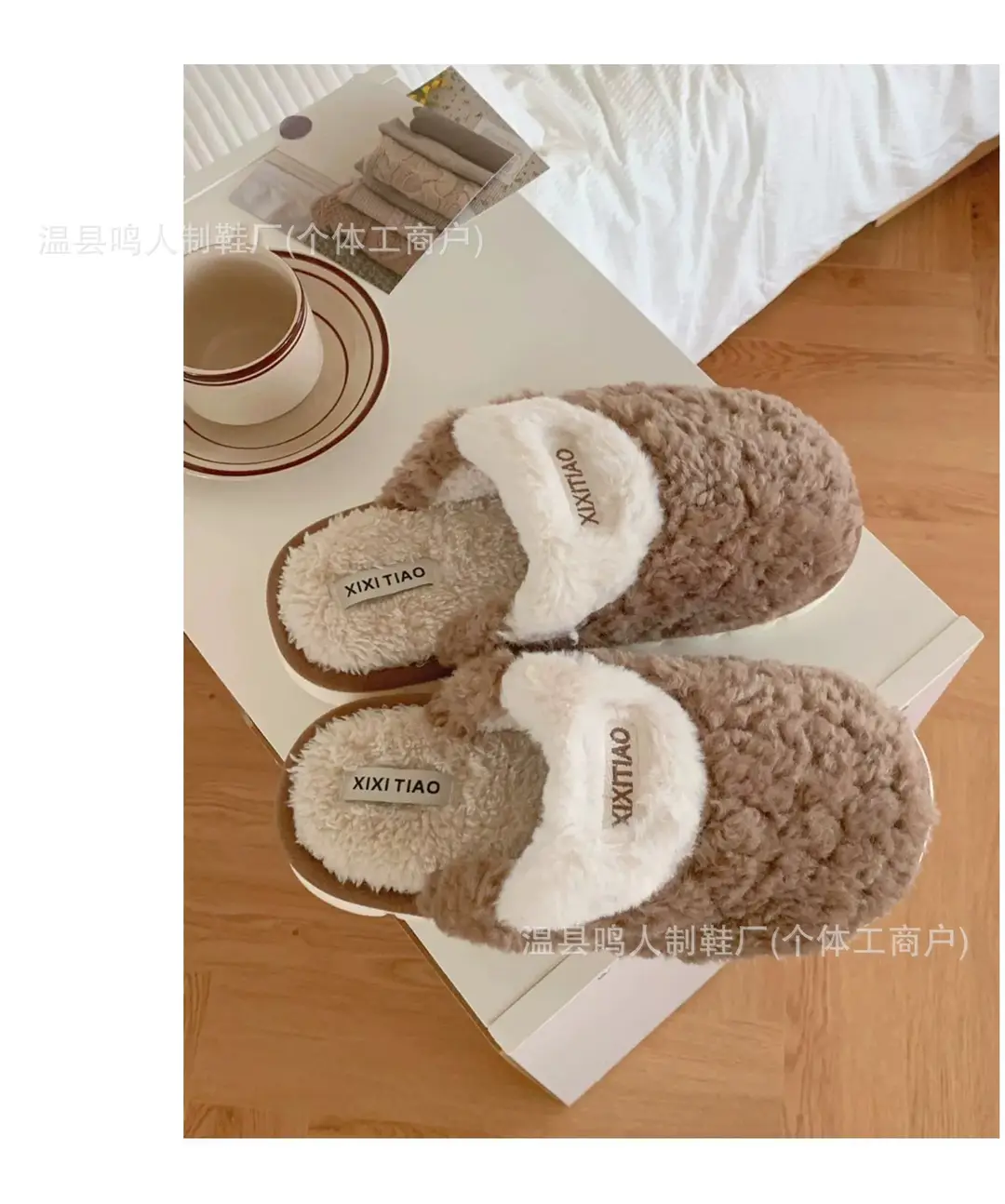 Women's Winter Cotton Slippers Women's Student Version Bow Comfortable Non-Slip Warm Home Casual Family Slippers Women — feature 10