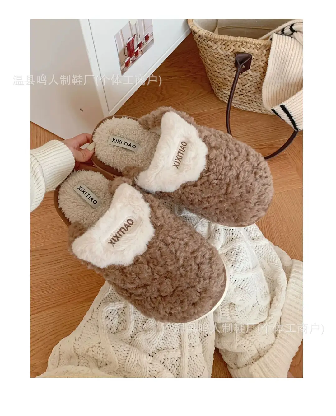 Women's Winter Cotton Slippers Women's Student Version Bow Comfortable Non-Slip Warm Home Casual Family Slippers Women — feature 23