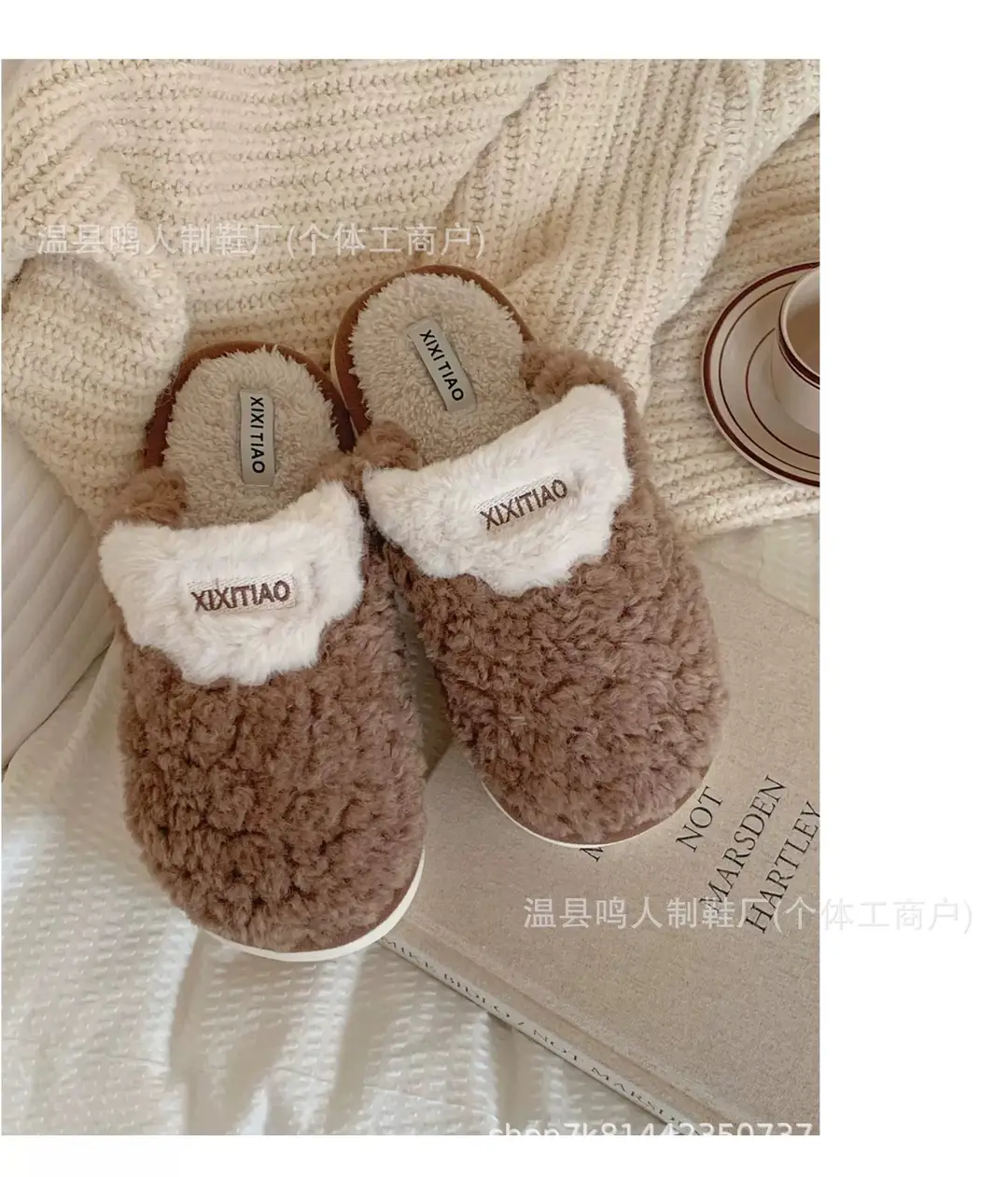 Women's Winter Cotton Slippers Women's Student Version Bow Comfortable Non-Slip Warm Home Casual Family Slippers Women — feature 29