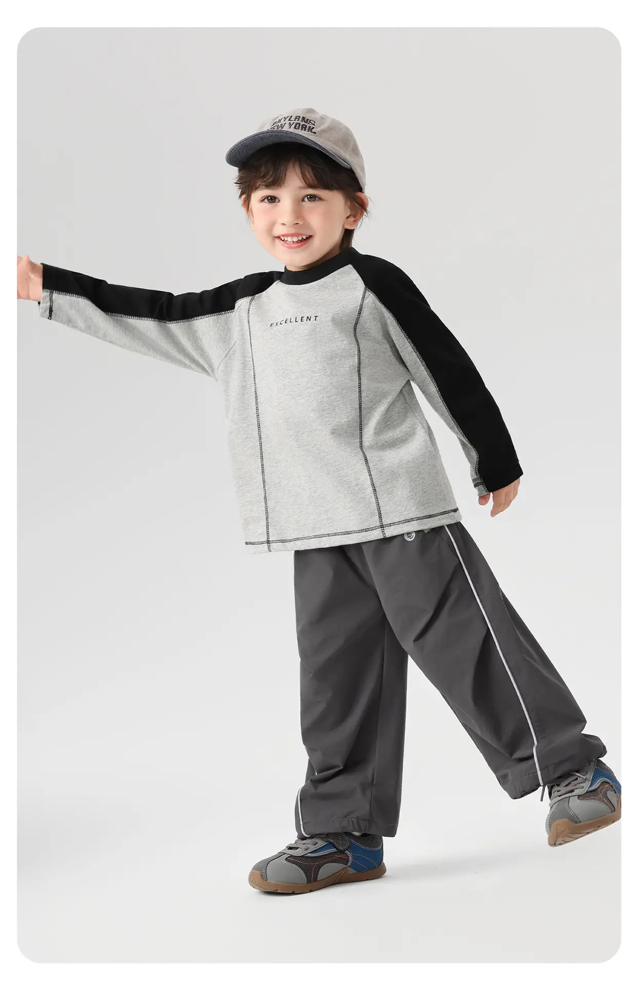 Kids Color-Blocked Long Sleeve T-Shirt Spring 2026 — feature 20