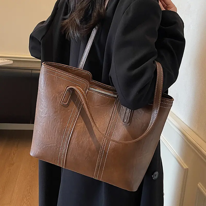 Large Capacity Leather Shoulder Bag for Women 2025 - Image 6