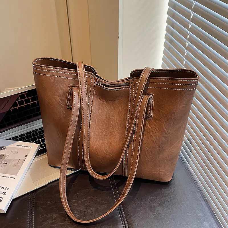 Large Capacity Leather Shoulder Bag for Women 2025 - Image 7