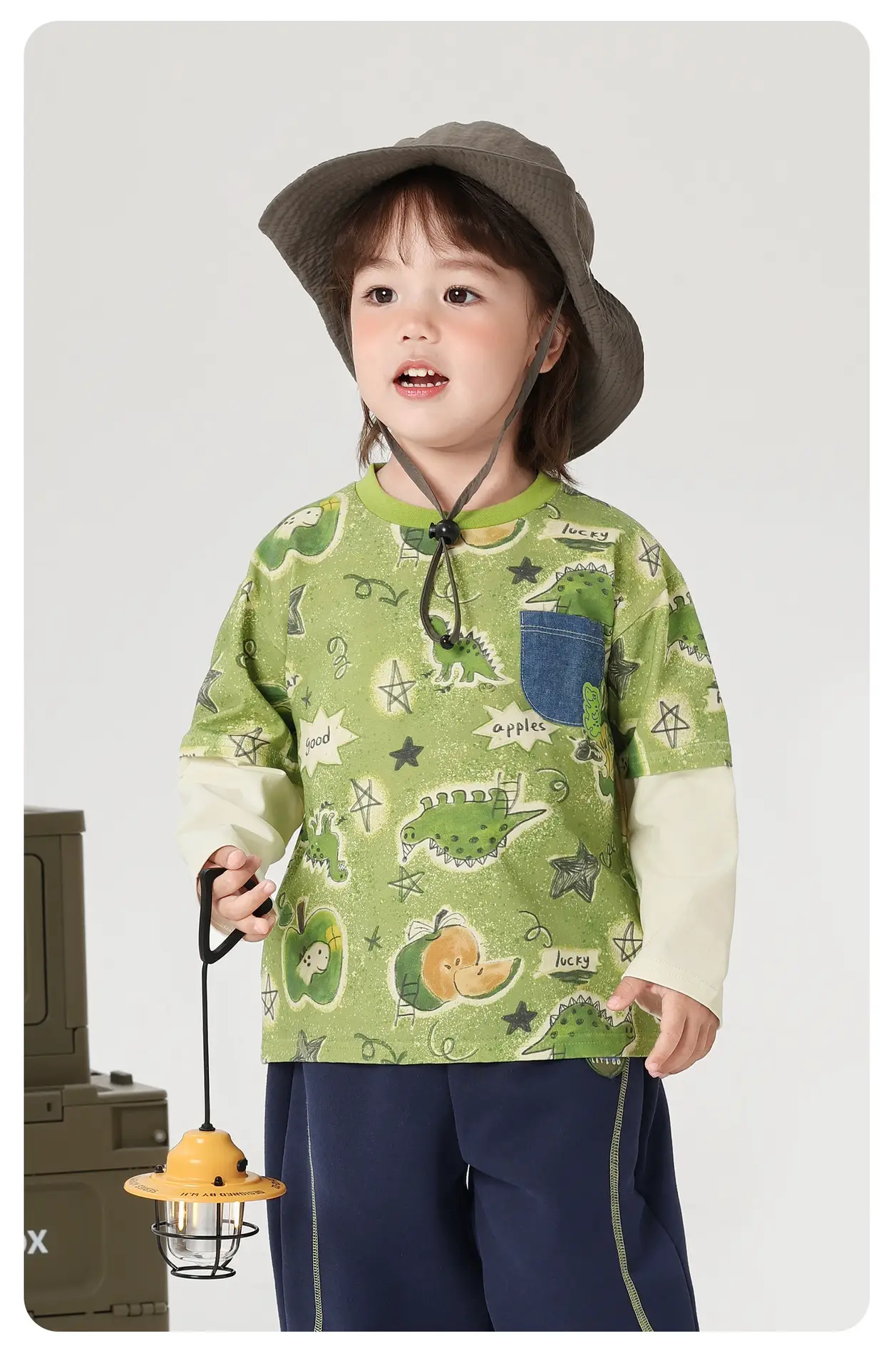 Girls Purple Patchwork Two-Piece T-Shirt Spring 2026 — feature 14