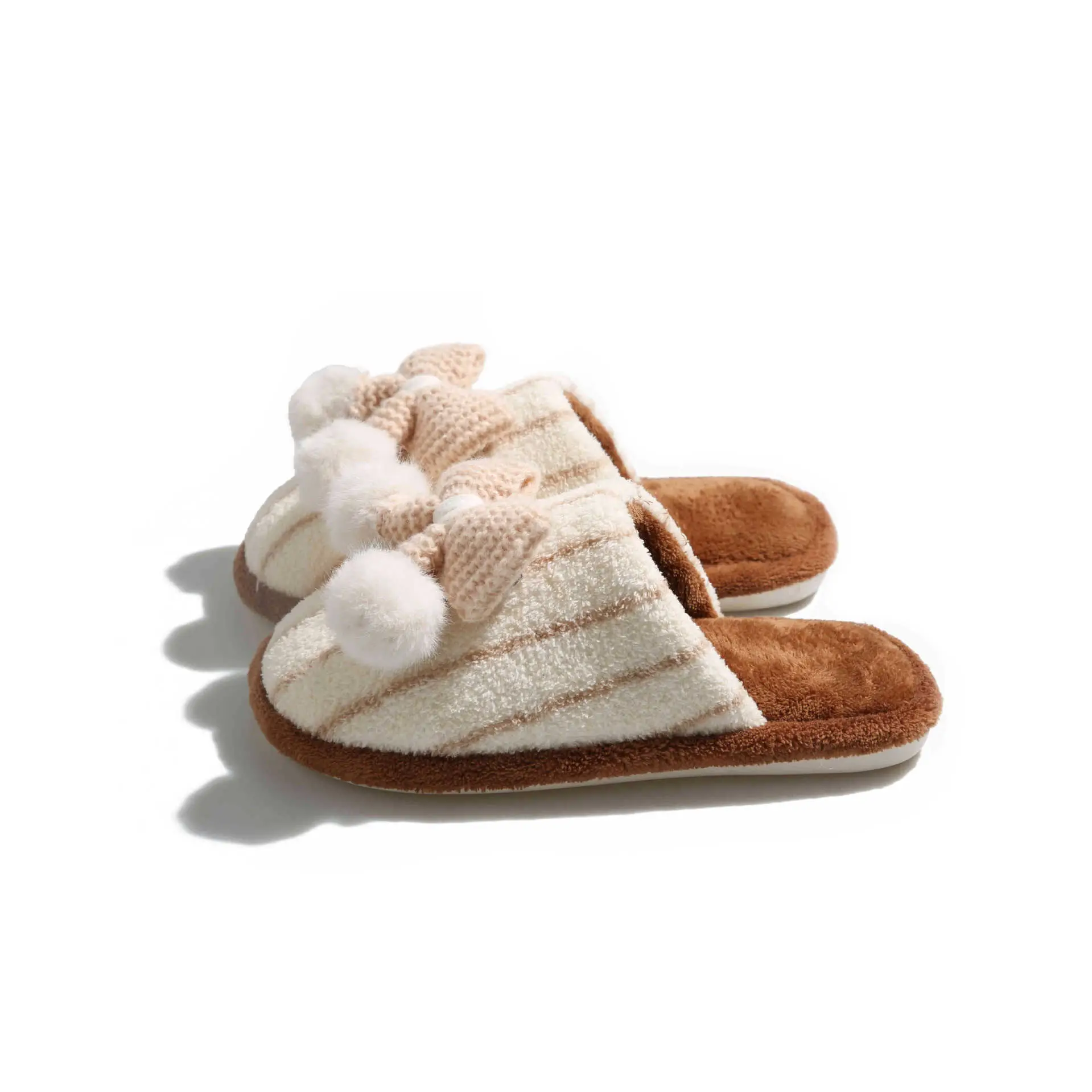 Winter Furry Slippers for Women Lightweight Cotton Slip-On - Image 8