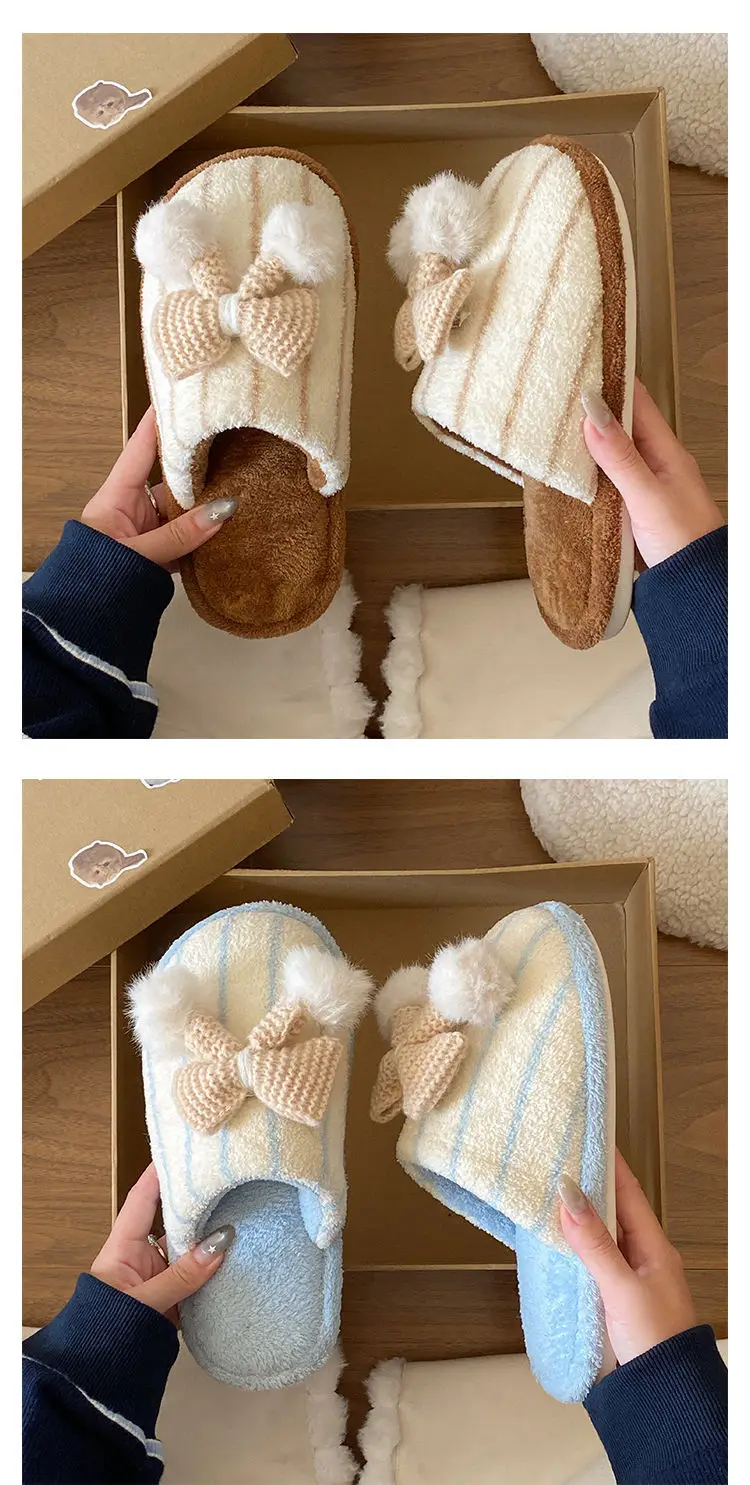 Winter Furry Slippers for Women Lightweight Cotton Slip-On — feature 18