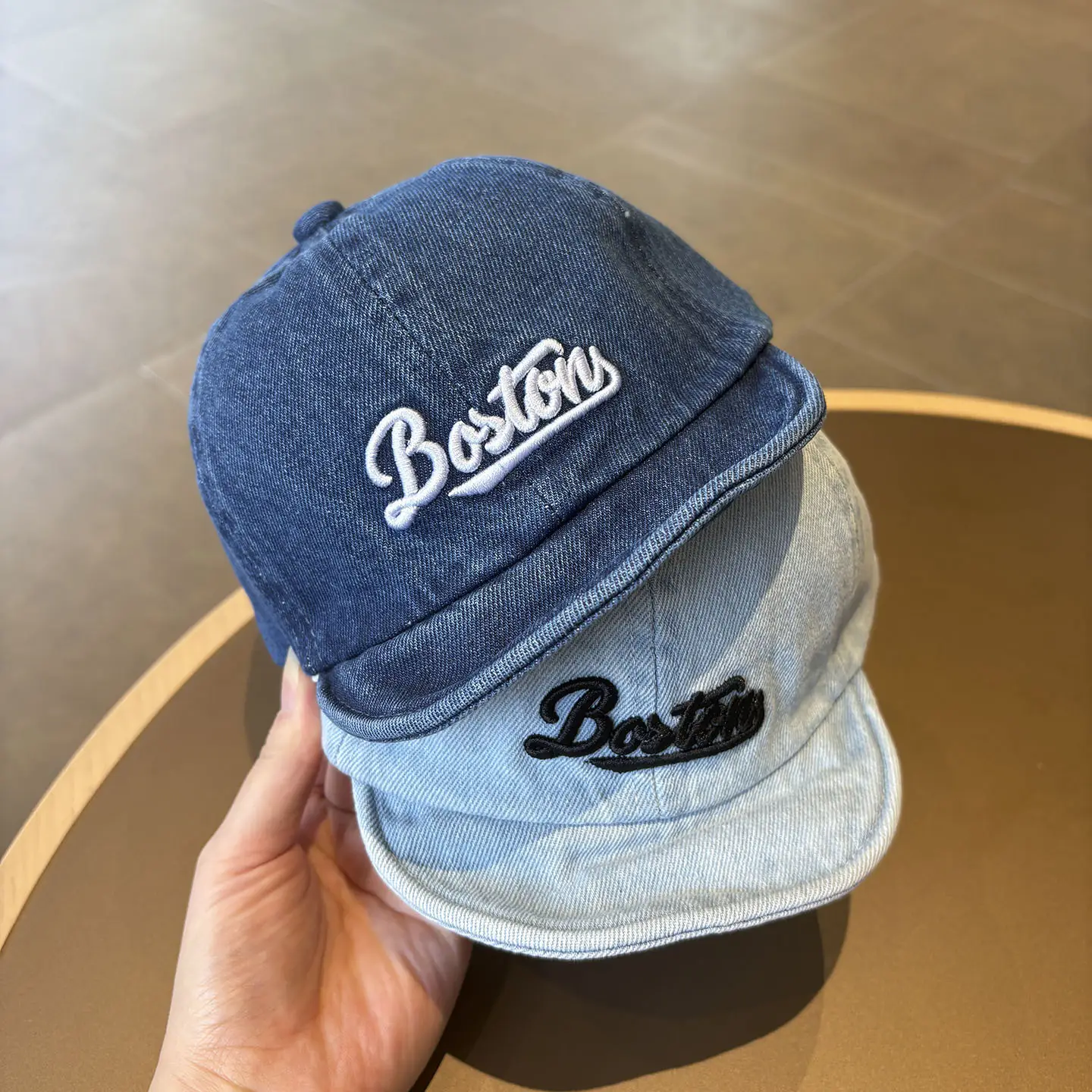 Baby Denim Peaked Cap Sunshade Baseball Cap — feature 4