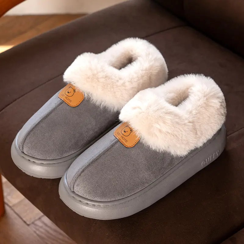 Women's Winter Cotton Shoes with Fleece Lining, Thickened for Warmth, Suitable for Outdoor Wear, British Style, Fashionable Korean Version Snow Boots for Women - Image 2