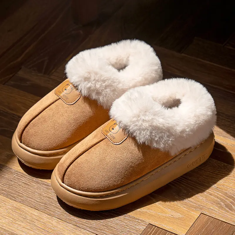 Women's Winter Cotton Shoes with Fleece Lining, Thickened for Warmth, Suitable for Outdoor Wear, British Style, Fashionable Korean Version Snow Boots for Women - Image 4