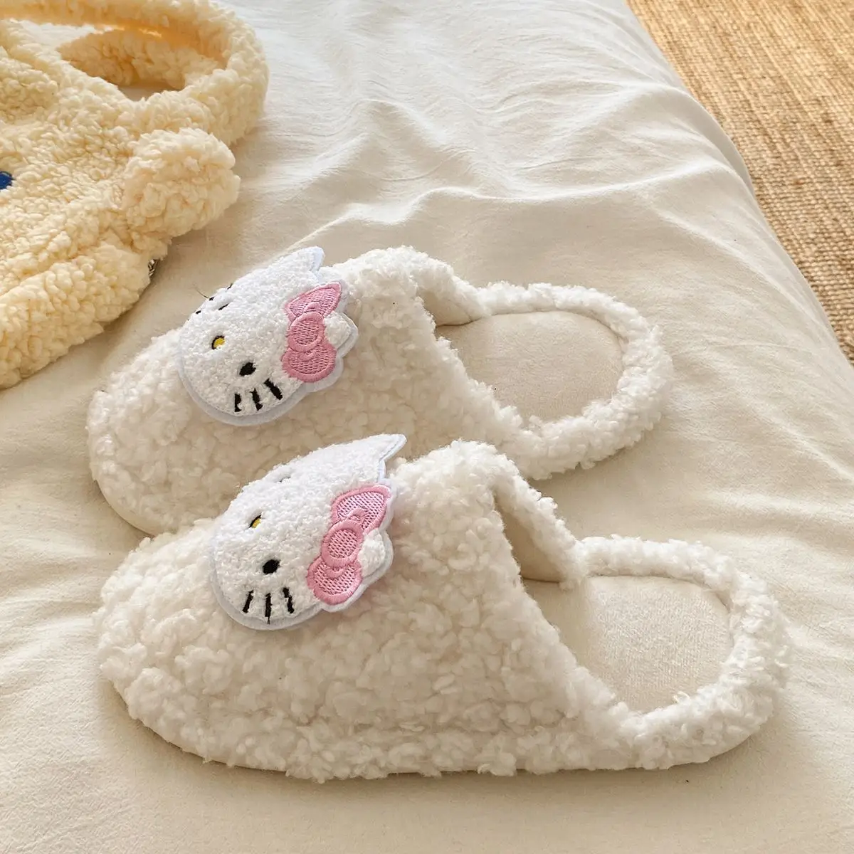 Hello Kitty Soft Pink Winter Home Slippers for Women — feature 29