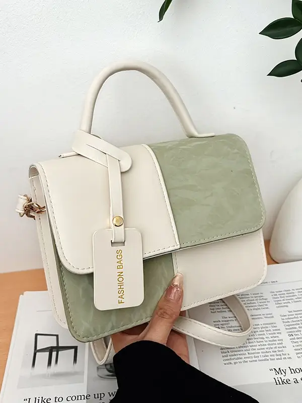 2026 Korean Style Contrasting Black White Handbag for Women - Image 8