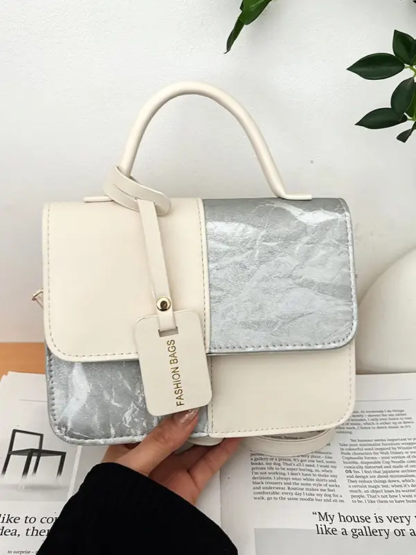 2026 Korean Style Contrasting Black White Handbag for Women - Image 10
