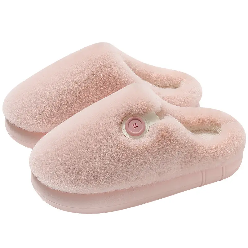 Men's Winter Fleece Lined Slippers Gray Warm - Image 10