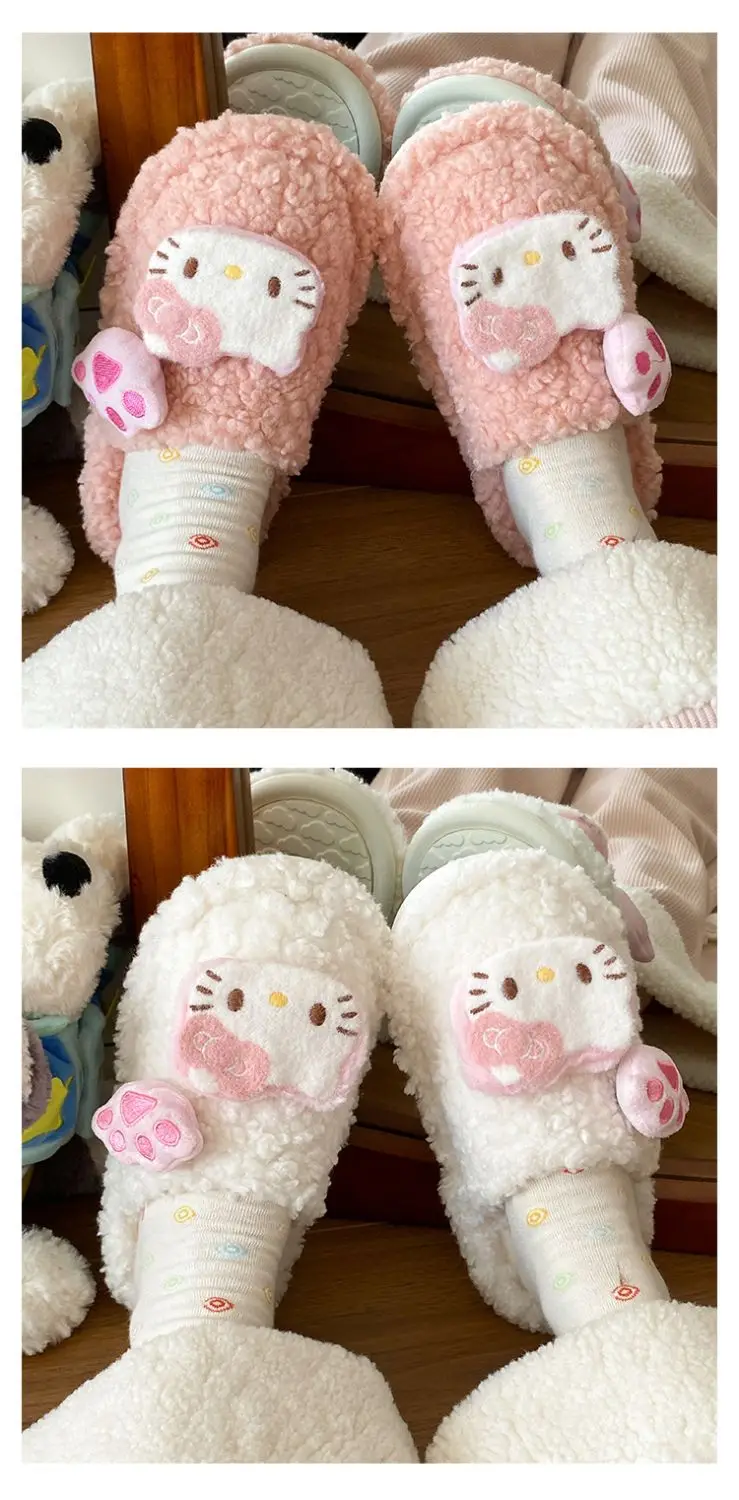 Cute Cat Paw Slippers for Women Warm Winter Comfort — feature 11
