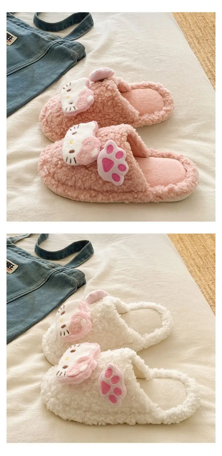 Cute Cat Paw Slippers for Women Warm Winter Comfort — feature 19