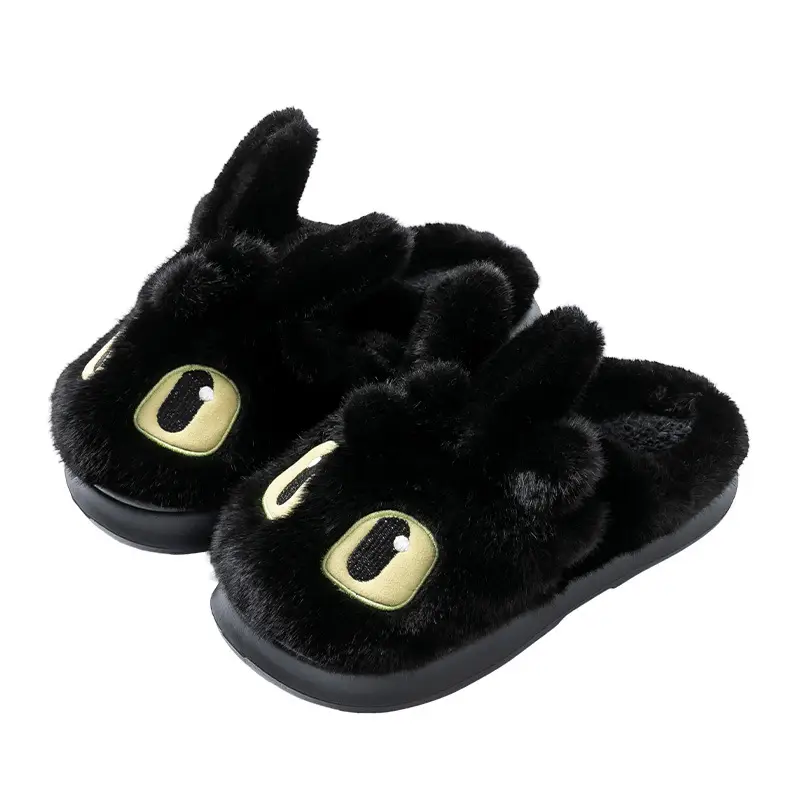 Couple Cotton Slippers for Women Autumn and Winter 2025 New Indoor Home Warm Non-Slip Cute Cartoon Cotton Shoes for Men - Image 8