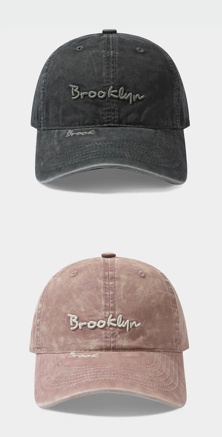 Brooklyn Embroidered Vintage Washed Cap — feature 9