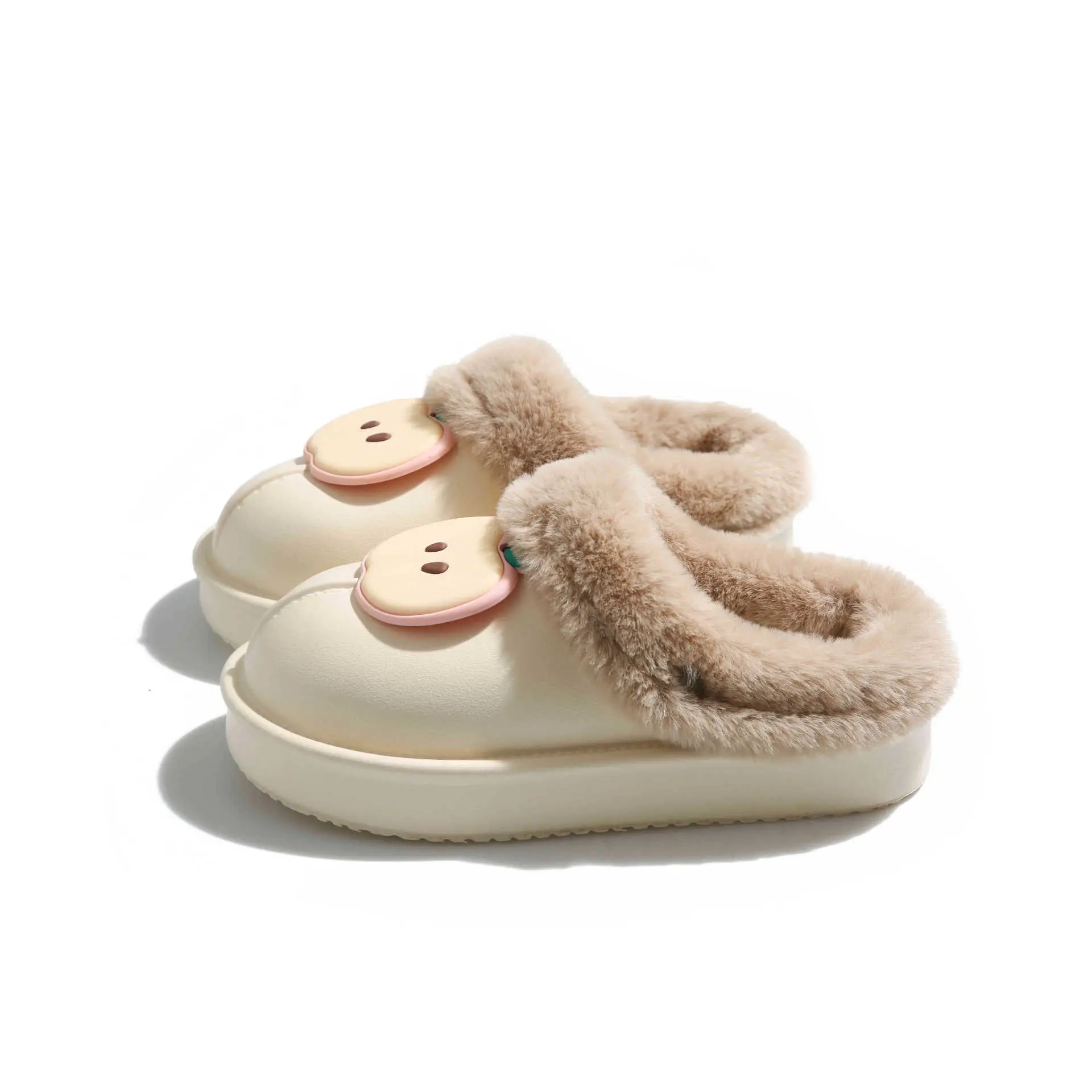 Warm Fleece Lined Women's Winter Slippers Black