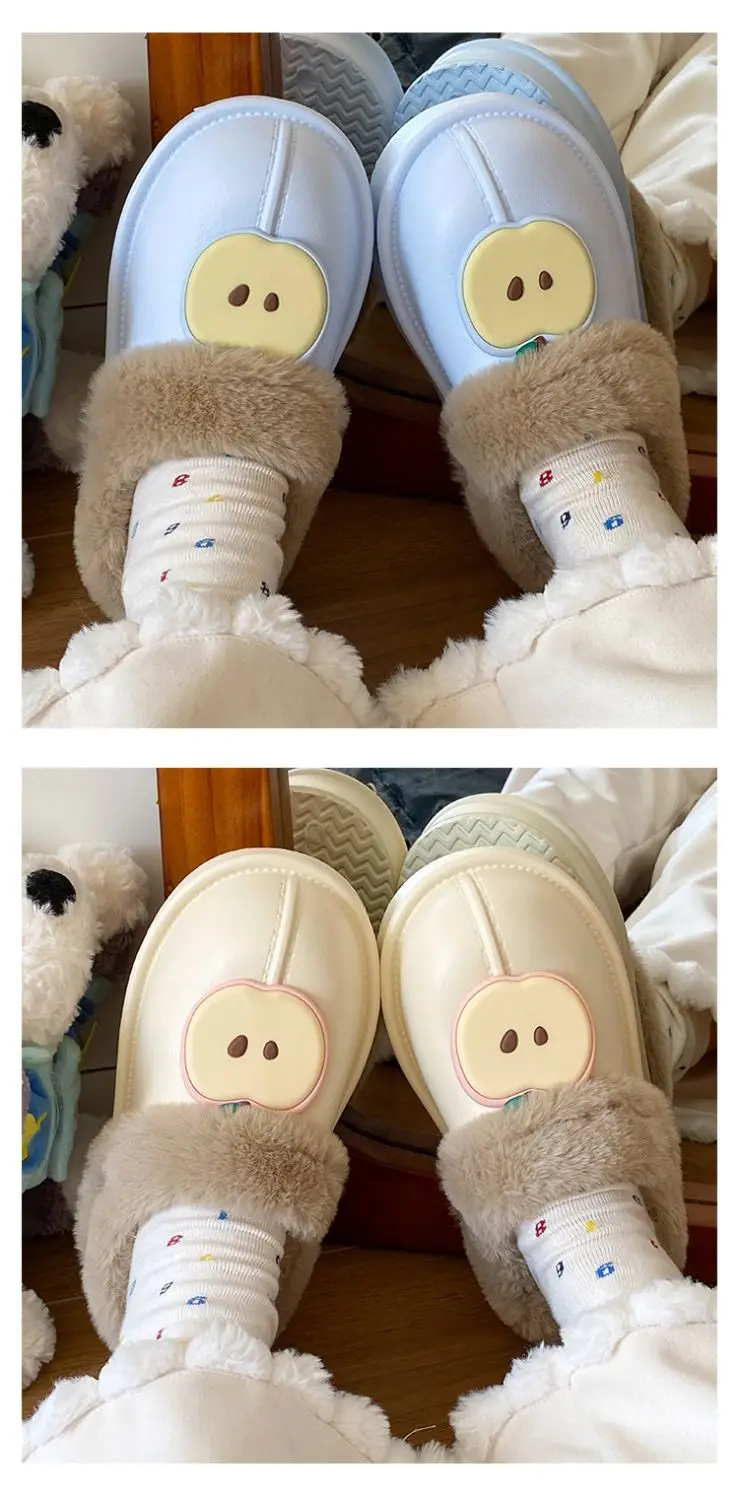 Warm Fleece Lined Women's Winter Slippers Black — feature 15
