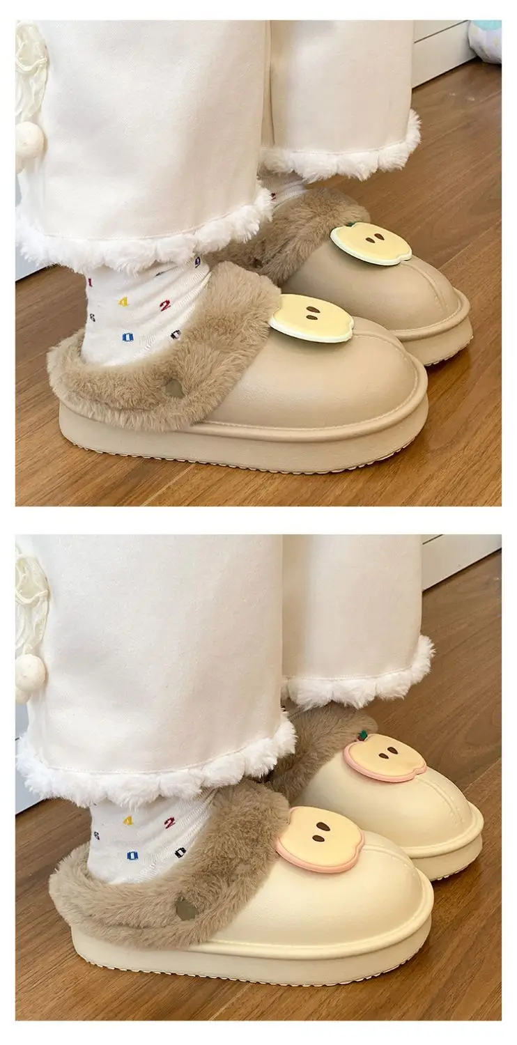 Warm Fleece Lined Women's Winter Slippers Black — feature 17