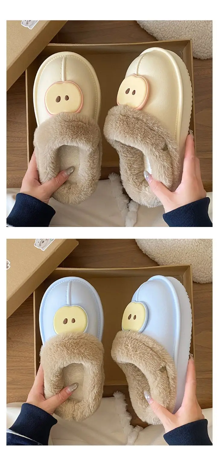 Warm Fleece Lined Women's Winter Slippers Black — feature 22