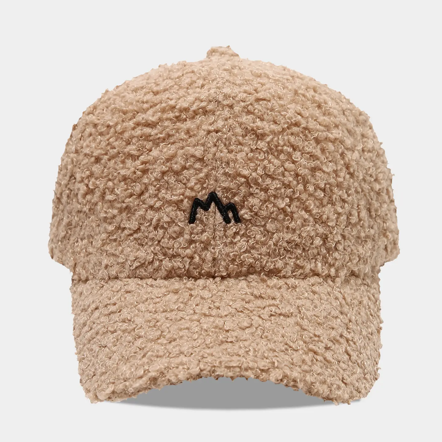 White Embroidered Baseball Cap for Men Women Winter Warm - Image 5