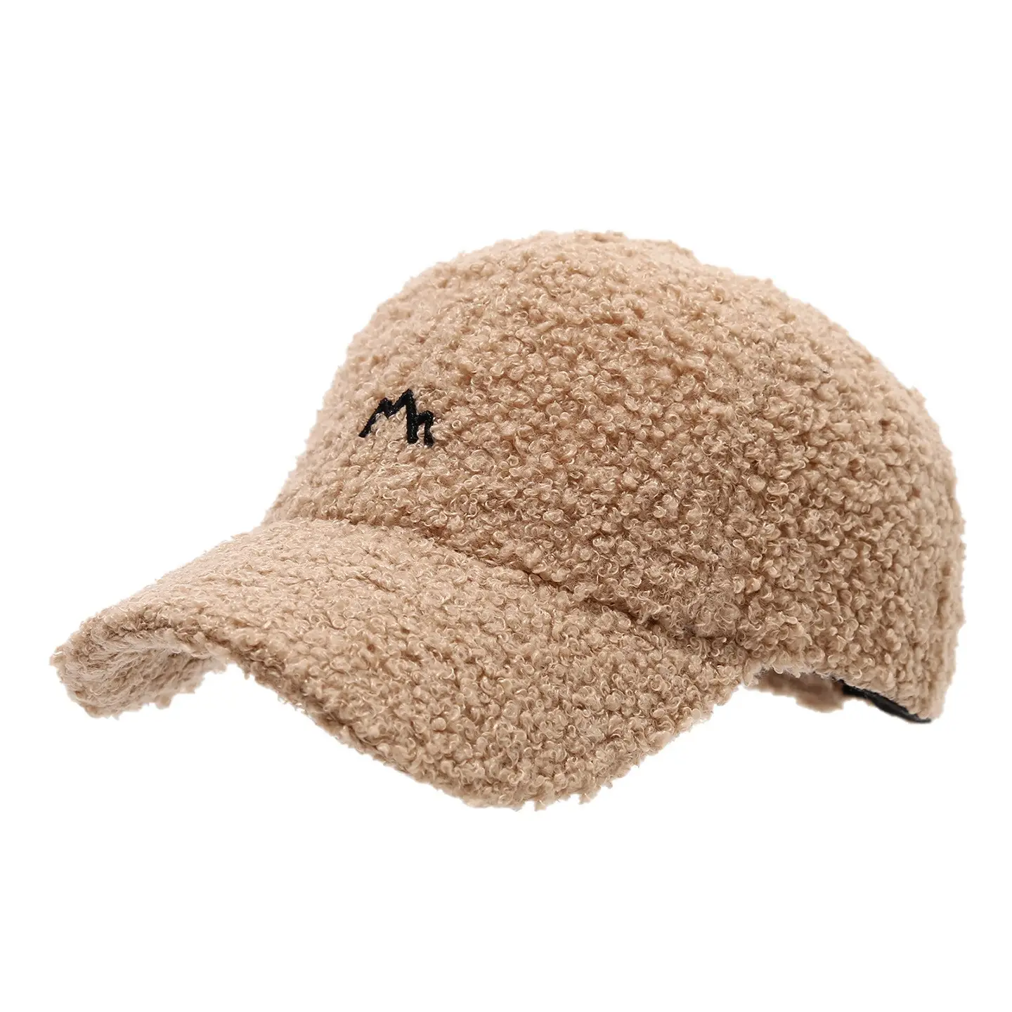 White Embroidered Baseball Cap for Men Women Winter Warm - Image 10