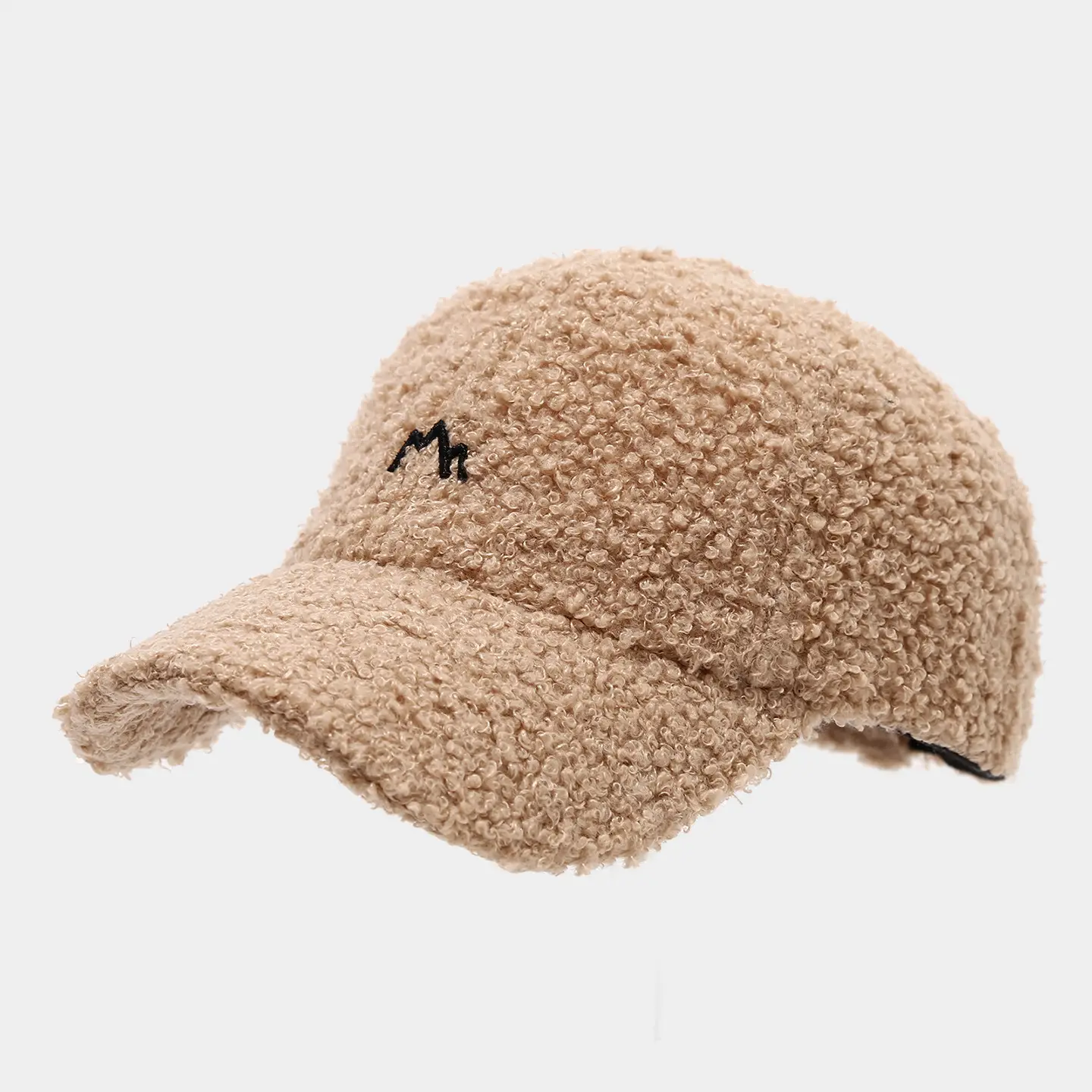 White Embroidered Baseball Cap for Men Women Winter Warm — feature 10
