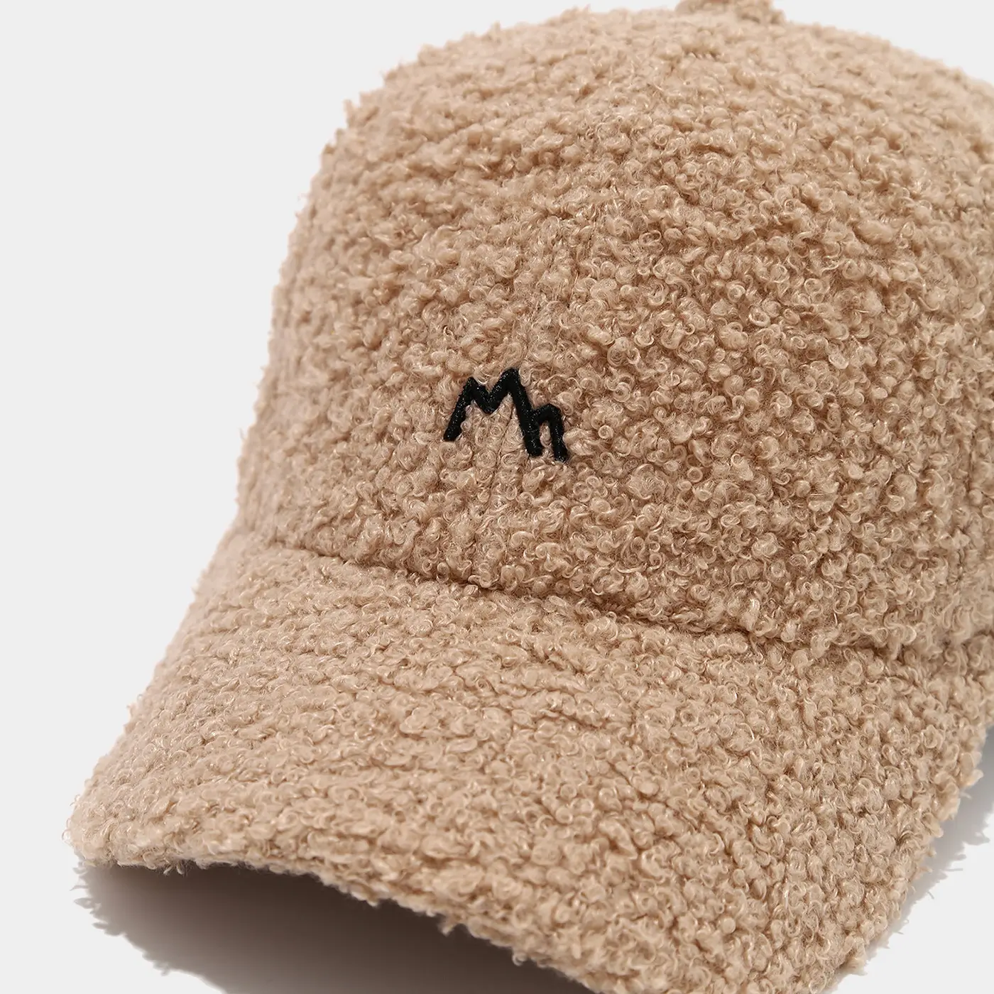 White Embroidered Baseball Cap for Men Women Winter Warm — feature 11