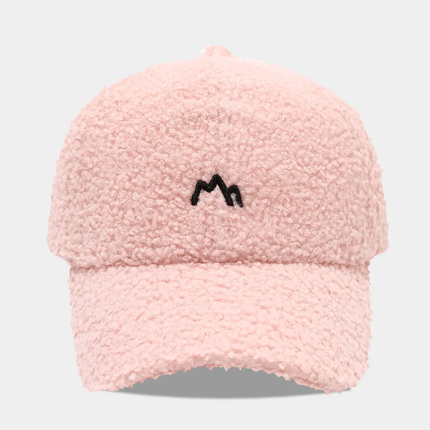 White Embroidered Baseball Cap for Men Women Winter Warm - Image 3