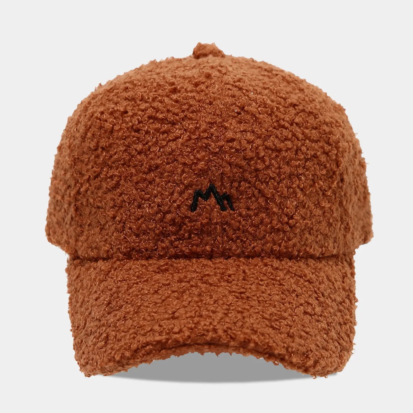 White Embroidered Baseball Cap for Men Women Winter Warm - Image 6