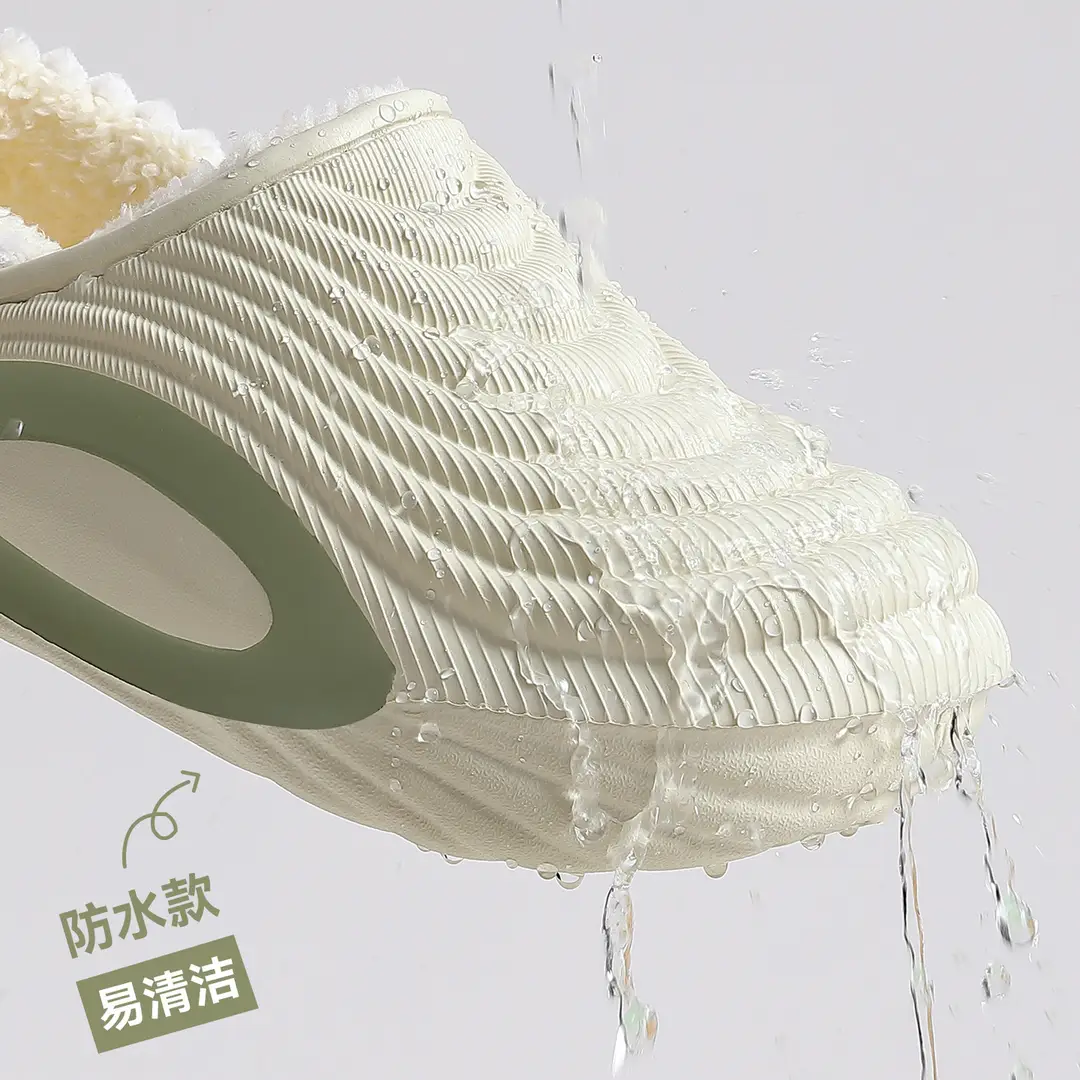 Waterproof Cotton Shoes for Men, New Autumn and Winter Casual Outerwear, Warm Plush Soft-Soled Non-Slip Windproof Cotton Slippers for Women Wholesale - Image 6