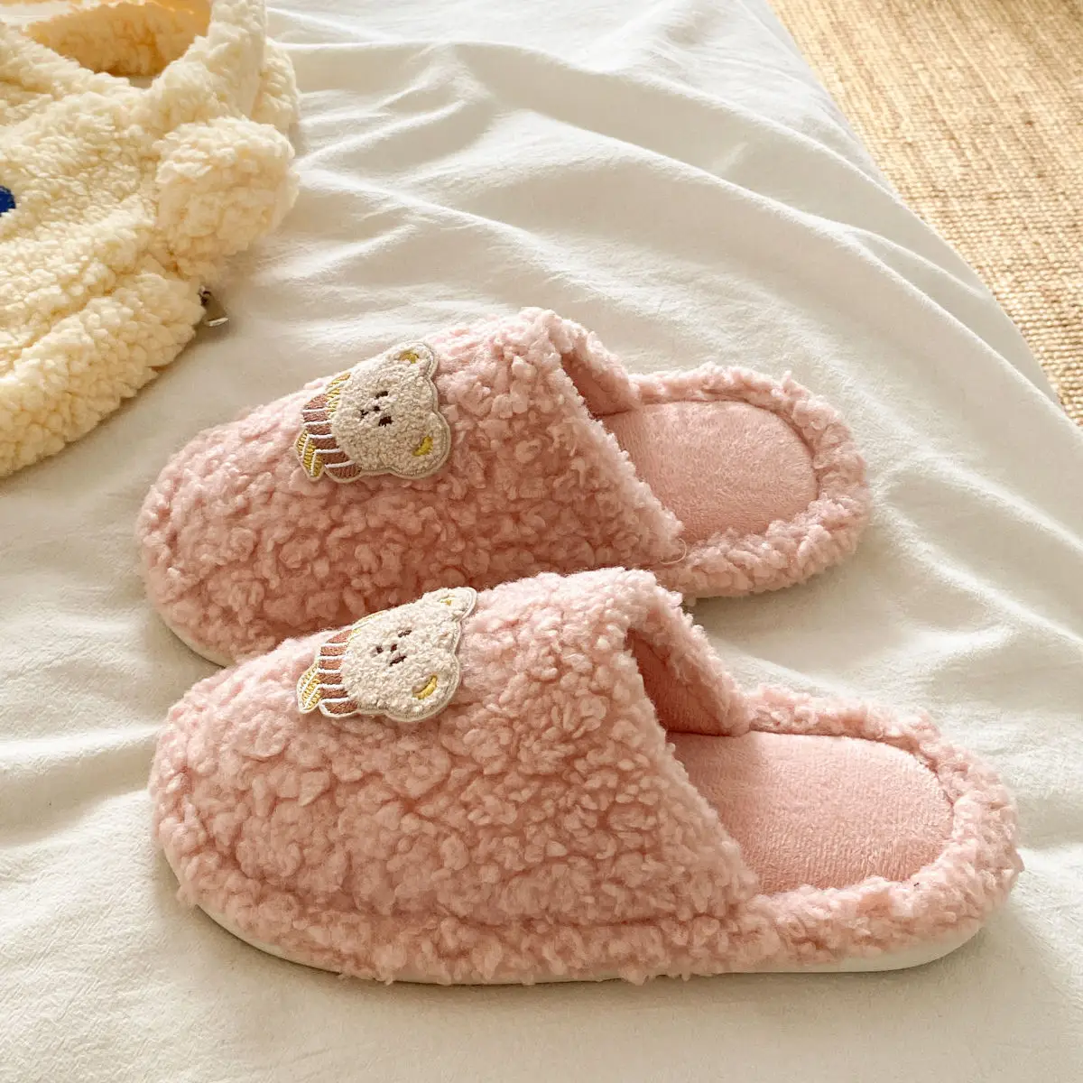 Cotton Cartoon Slippers for Women Winter Warm — feature 21